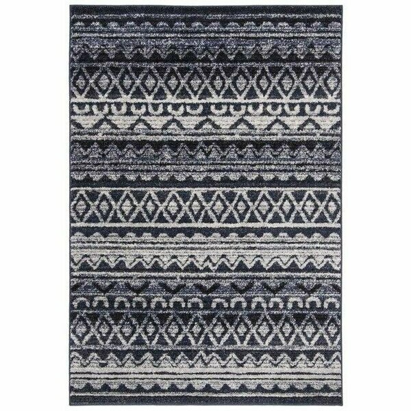 Adirondack Bohemian Square Machine-Made RugsIvory & Navy 6 x 6 ft., Safavieh, Mfr#: ADR119M-6SQ